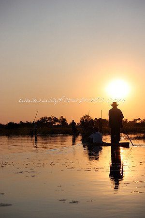 75. Mokoro at Sunset - Okavango Delta, Botswana